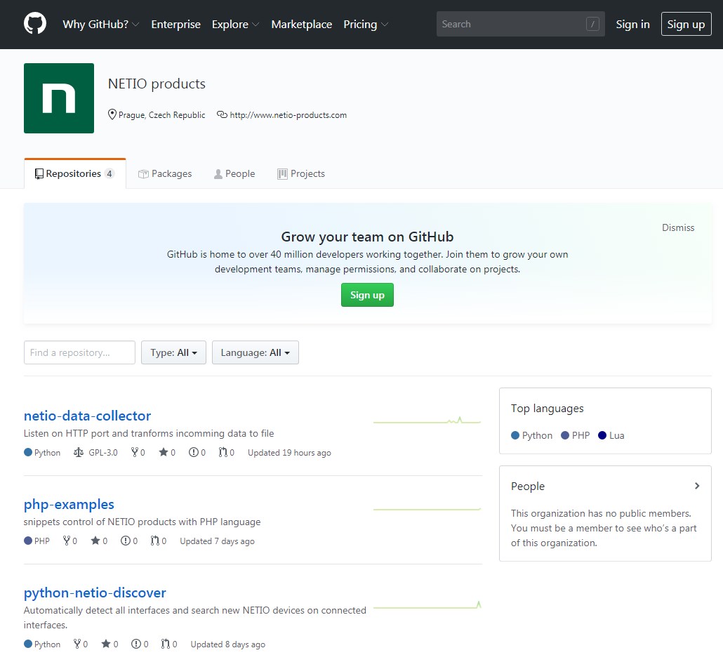 NETIO Github