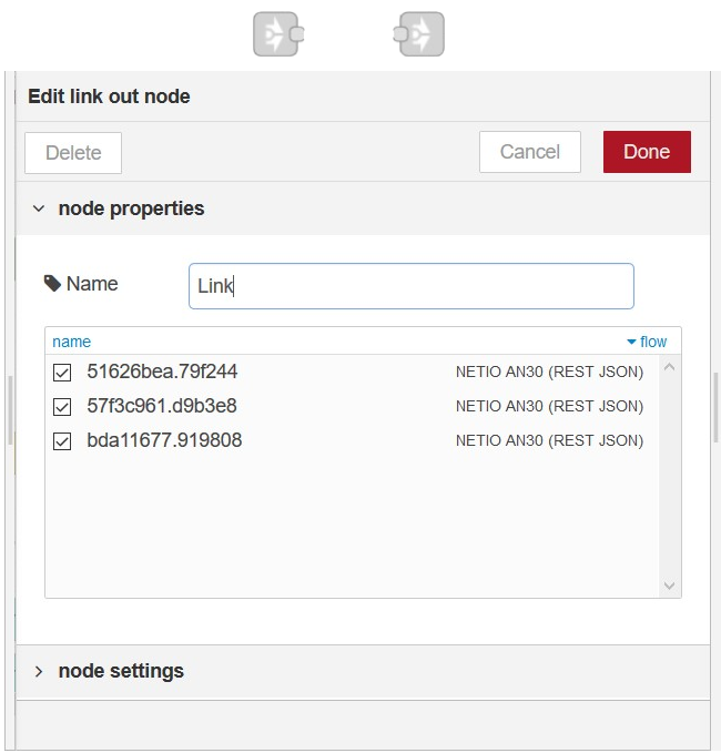 Link node as tunnel for clarification the flow in Node-RED