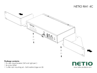 NETIO 4C can be installed with the 110/230V supply connectors at the front or at the back