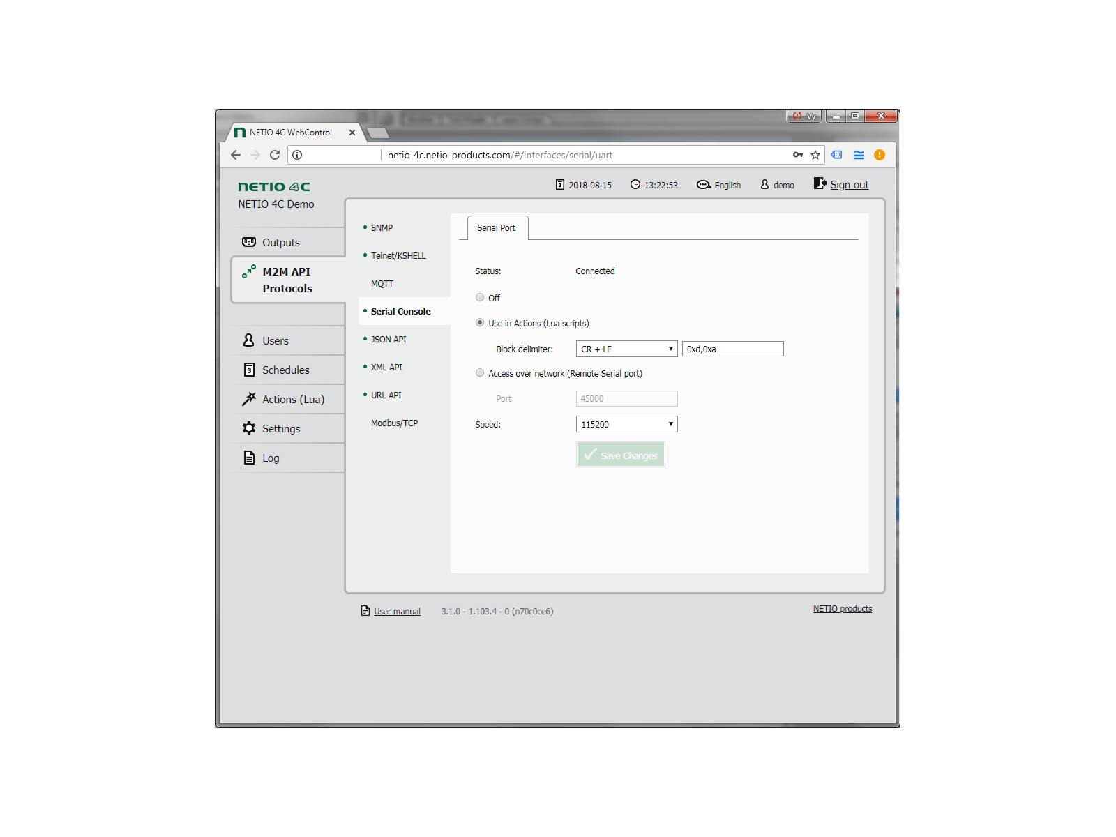 Lua read write serial port 1